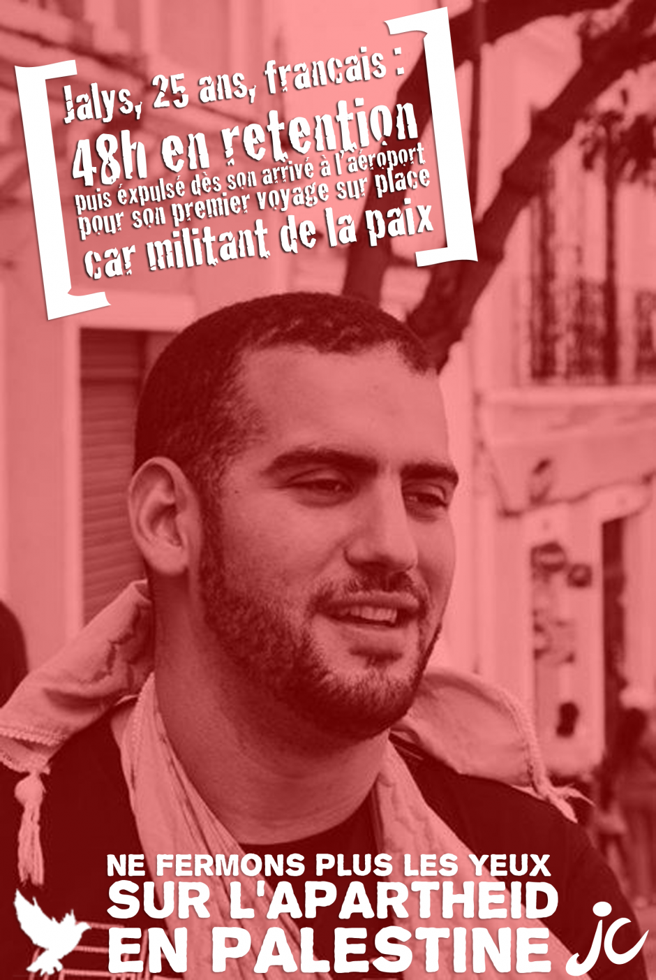 Israël n'expulsera pas la paix ! Israël n'expulsera pas la paix !