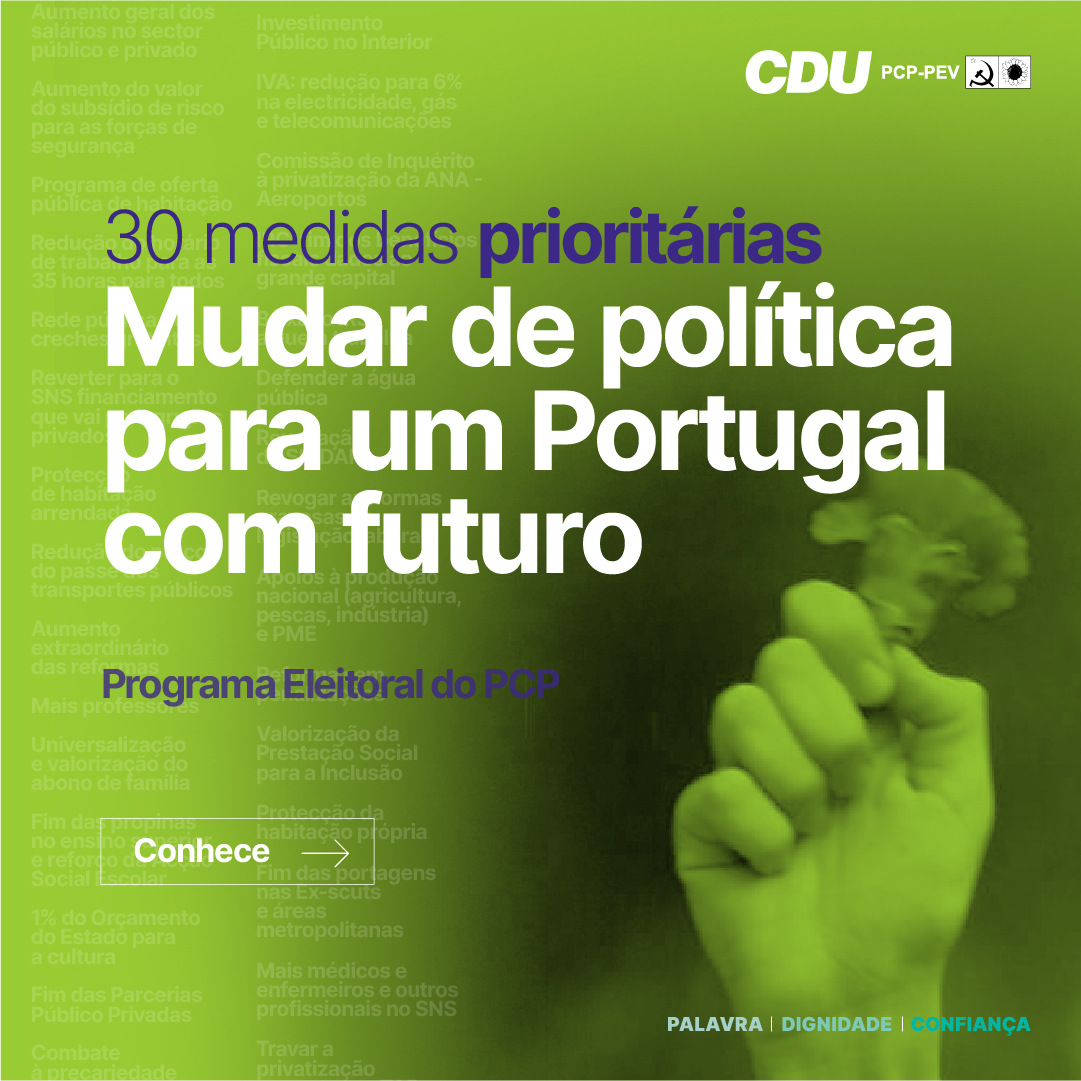 30 mesures prioritaires pour construire le Portugal de demain