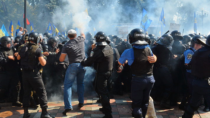 Violences fascistes à Kiev :  "Une guerre de clan" pour les communistes ukrainiens (KPU)