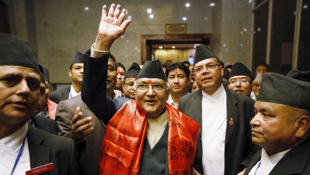 Le communiste (CPN-UML) Khadga Prashad Sharma Oli devient Premier ministre du Népal Le communiste (CPN-UML) Khadga Prashad Sharma Oli devient Premier ministre du Népal