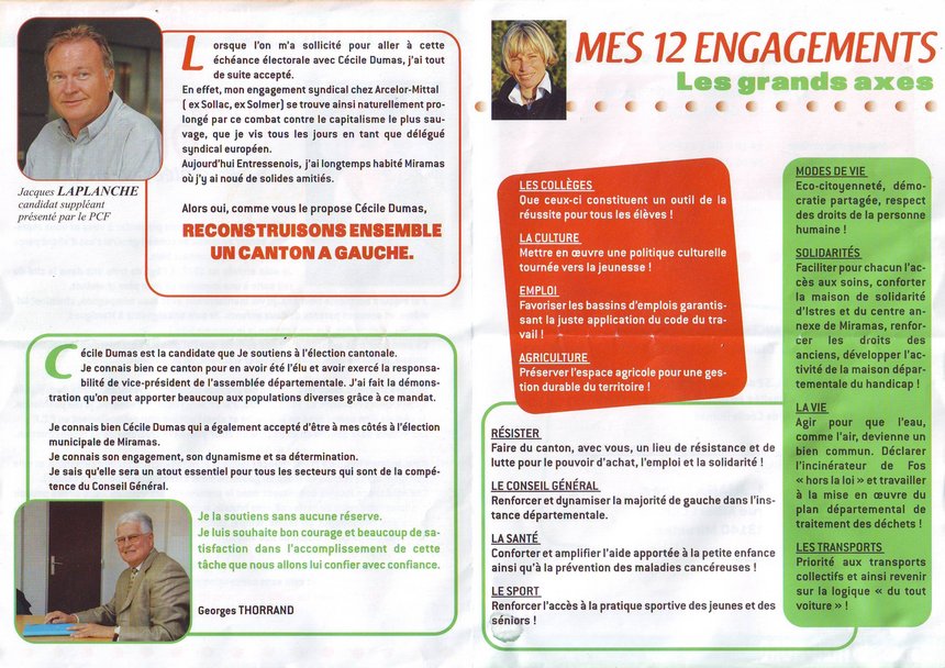 Election cantonale Istres Nord: Cécile Dumas candidate du PCF Election cantonale Istres Nord: Cécile Dumas candidate du PCF