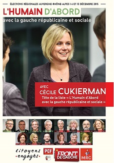 Pour qui voter le 6 décembre ? Pour les listes soutenues par le PCF évidemment