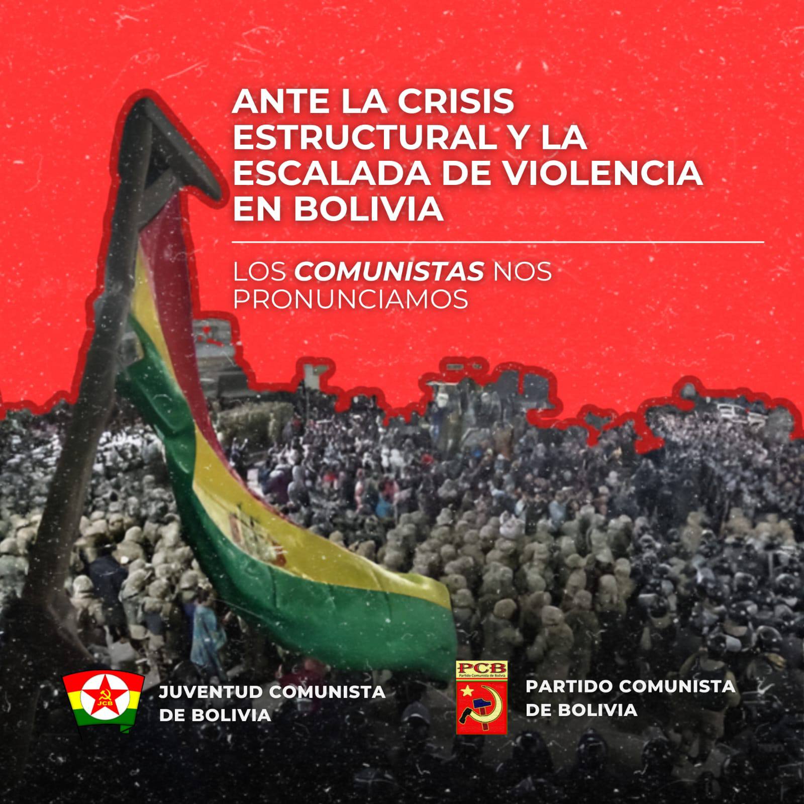 Sur la crise structurelle et la montée des violences en Bolivie Sur la crise structurelle et la montée des violences en Bolivie