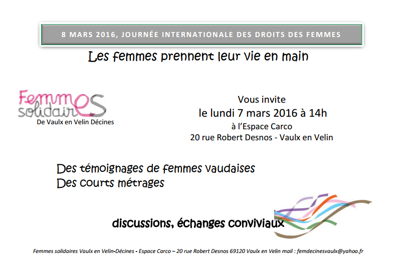 Vaulx-en-Velin : Les femmes prennent leur vie en main
