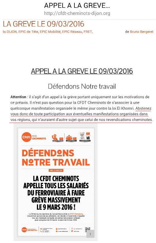 L'essence de la CFDT : La trahison