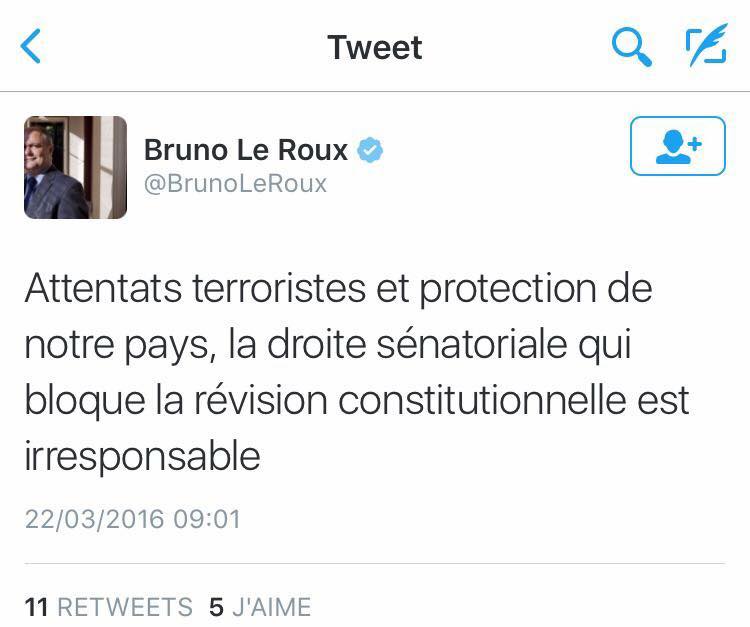 Bruno Le Roux (PS) est un connard en 140 caractères