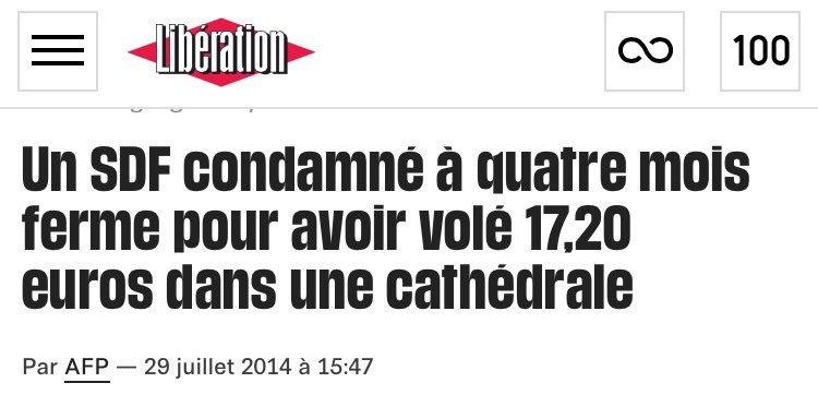 Justice de classe : 4 mois ferme pour un SDF/Rien pour Agnès Saal Justice de classe : 4 mois ferme pour un SDF/Rien pour Agnès Saal