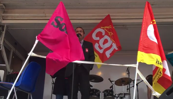 Philippe MARTINEZ (CGT) meeting contre la loi travail Philippe MARTINEZ (CGT) meeting contre la loi travail