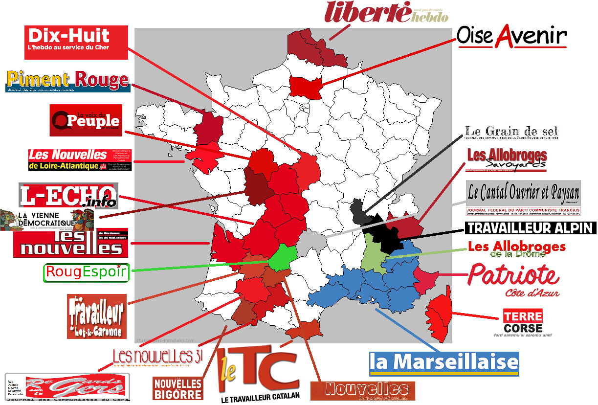 La presse communiste (et proche du PCF) en France La presse communiste (et proche du PCF) en France