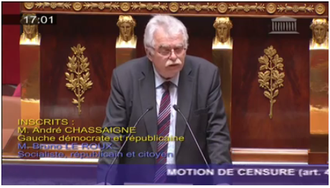 "Mettre un terme à toutes les hypocrisies" (André Chassaigne)