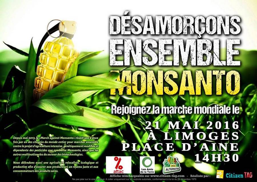 Le PCF appelle à participer aux marches contre Monsanto