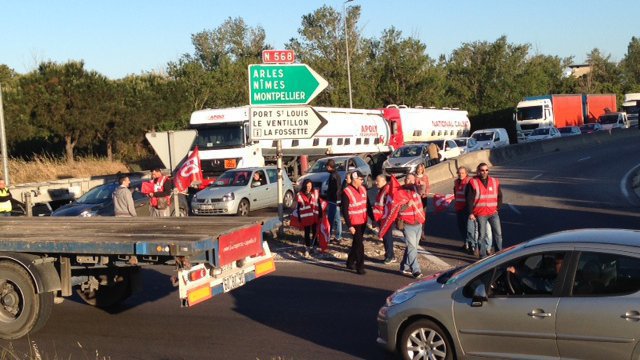 4 syndicalistes blessés à Vitrolles