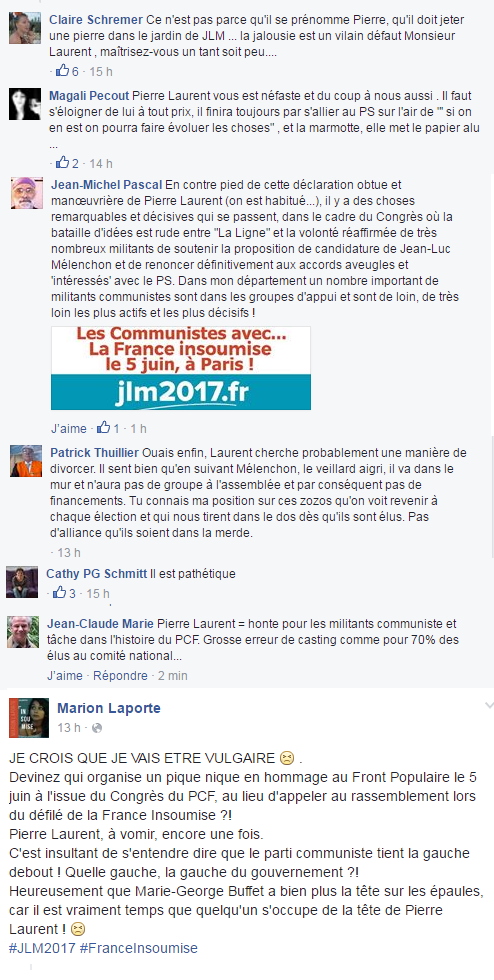 Ouin ouin ouin Pierre Laurent il est méchant