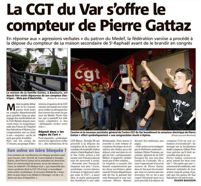 La CGT coupe l’électricité de la résidence secondaire de Pierre Gattaz