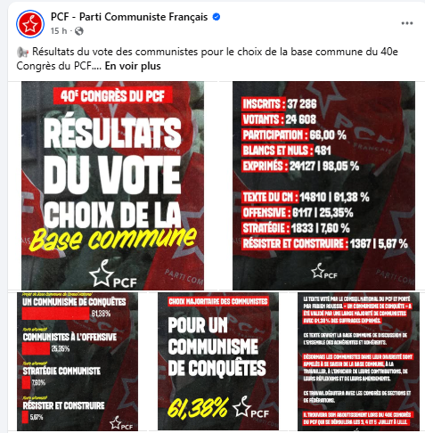 PCF is not back !