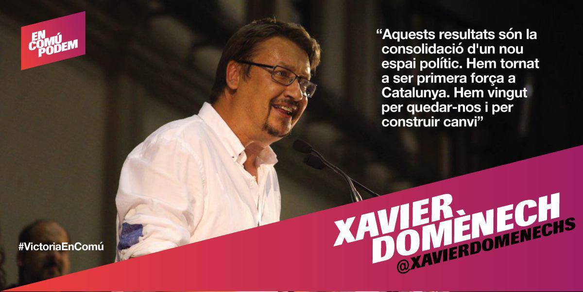 En Comú Podem confirme son leadership en Catalogne En Comú Podem confirme son leadership en Catalogne