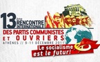 13ème rencontre internationale des Partis Communistes et Ouvriers : « Socialisme est l'avenir ! »