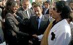 Arrivée en France du colonel Kadhafi 