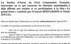 Municipales d'Istres: tract du PCF