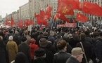Manifestation communiste à Moscou contre l'OTAN