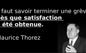 "Il faut savoir arrêter une grève"