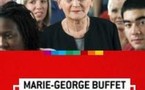 Marie George Buffet avec les salariés de Shell