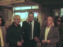 Le maire d'Istres entouré de Guy Queytan et Raymond Lattanzio