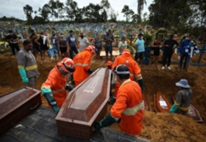 Brésil: 1156 morts, un record national d'infections au covid-19 sur les dernières 24 heures