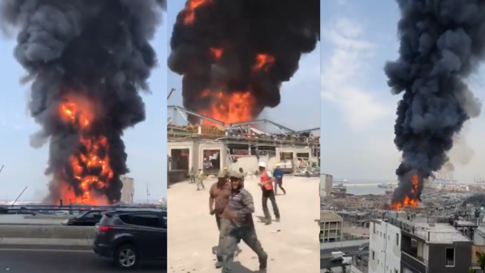 Liban: un nouvel incendie au port de Beyrouth Liban: un nouvel incendie au port de Beyrouth