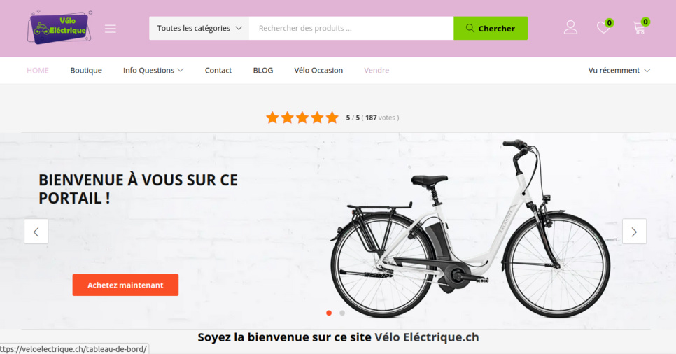 Achat vélo électrique Achat vélo électrique