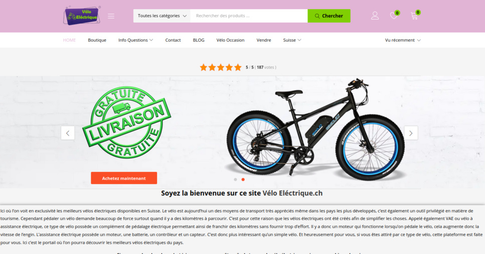 Achat vélo électrique