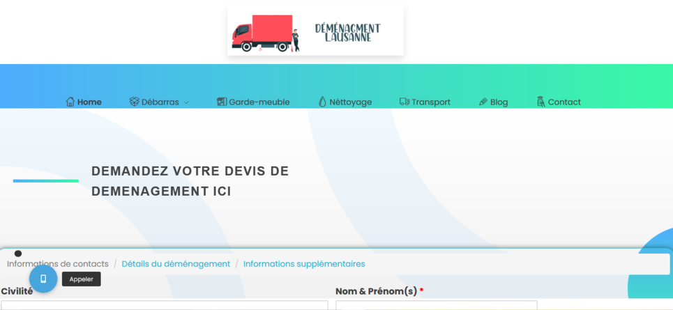 Déménagement Lausanne en Suisse Déménagement Lausanne en Suisse