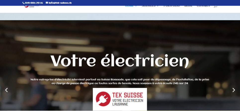 Tek Suisse électricien Lausanne