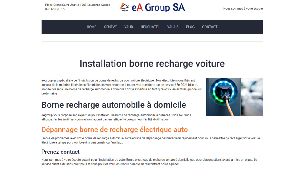 Borne recharge voiture Lausanne Borne recharge voiture Lausanne