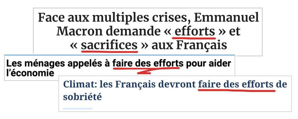 Le gouvernement demande une fois de plus aux Français de "faire des efforts" Le gouvernement demande une fois de plus aux Français de "faire des efforts"