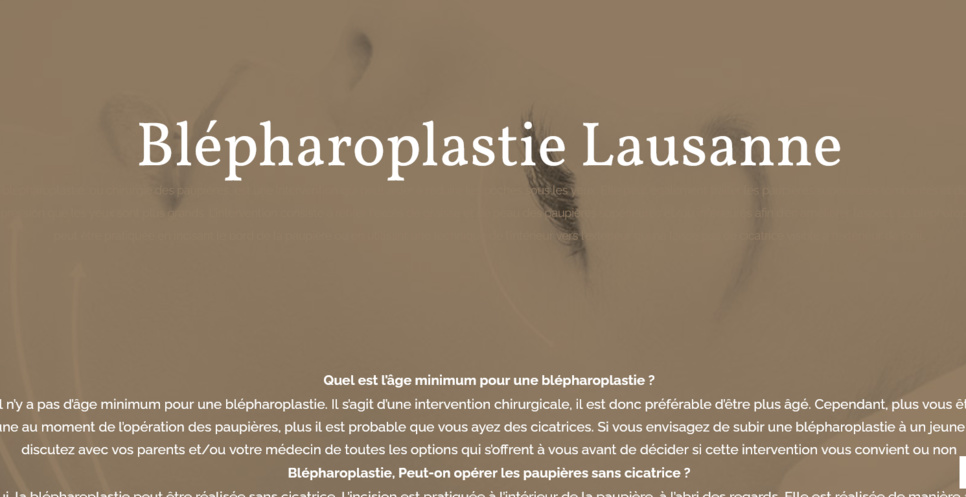 Blépharoplastie Lausanne, questions et réponses Blépharoplastie Lausanne, questions et réponses