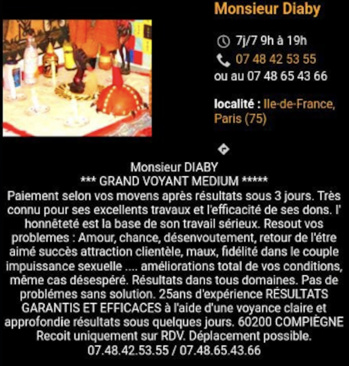 Monsieur DIABY expert marabout à Rouen, Le Havre, en Normandie, meilleur médium, astrologue, sorcier et marabout Africain puissant et sérieux,Tel direct : 07 48 42 53 55 ou 07 48 65 43 66 et Whatsapp, spécialiste des sciences occultes et Monsieur DIABY expert marabout à Rouen, Le Havre, en Normandie, meilleur médium, astrologue, sorcier et marabout Africain puissant et sérieux,Tel direct : 07 48 42 53 55 ou 07 48 65 43 66 et Whatsapp, spécialiste des sciences occultes et