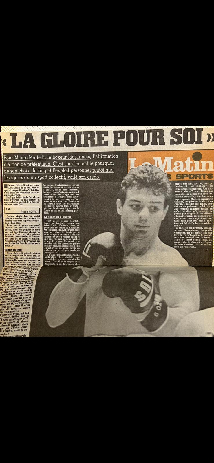 Boxe Suisse Mauro Martelli