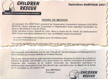 Tchad: Arche de Zoé, un document qui sème le trouble