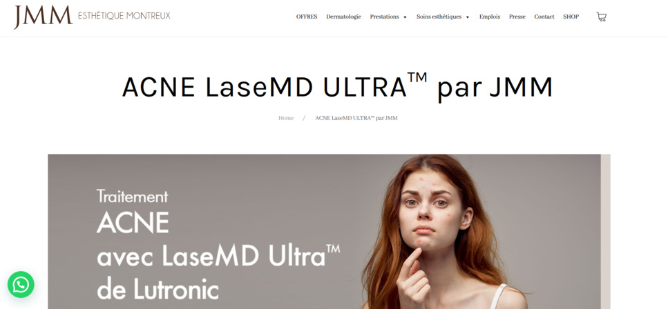 Traitement laser pour l'acné Traitement laser pour l'acné