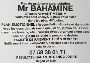 Mr Bahamine, grand voyant medium pour réconciliation, succès et harmonie en Dordogne