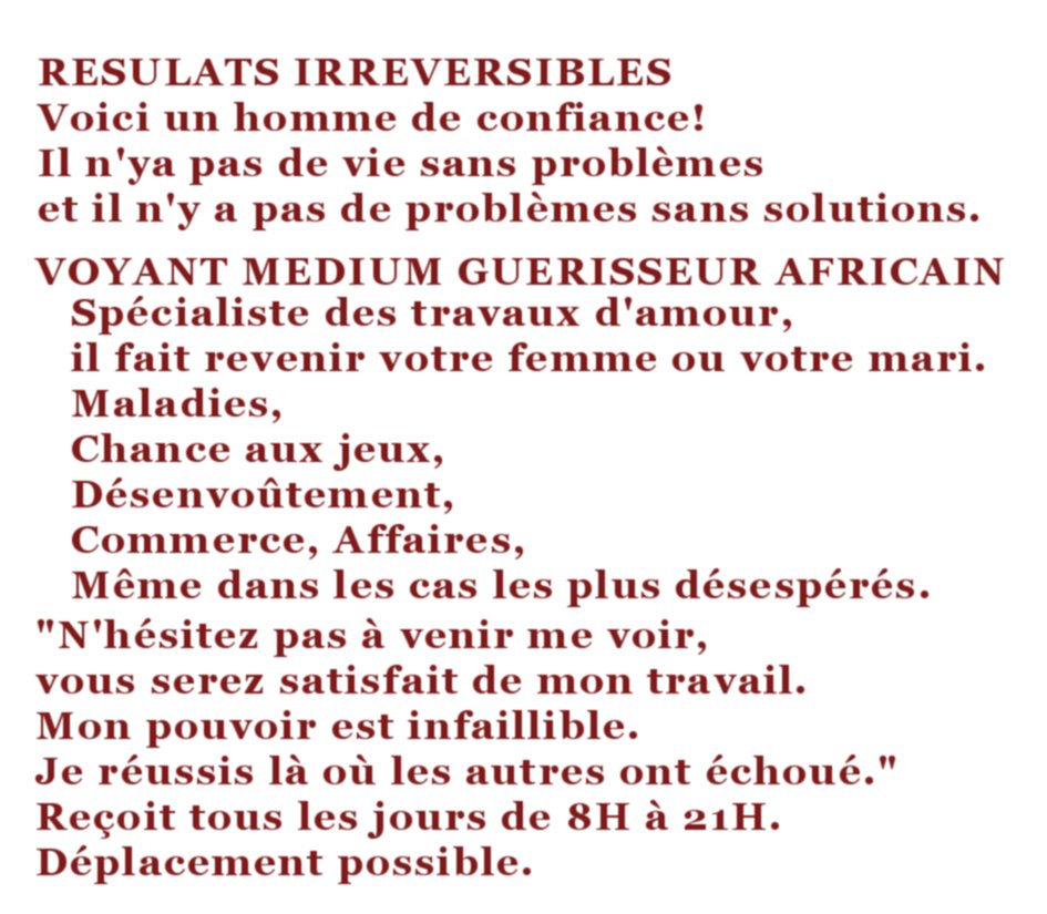 Cheikh Salimou Ousmane voyant medium guérisseur africain Grand Est: Thionville, Metz, Nancy