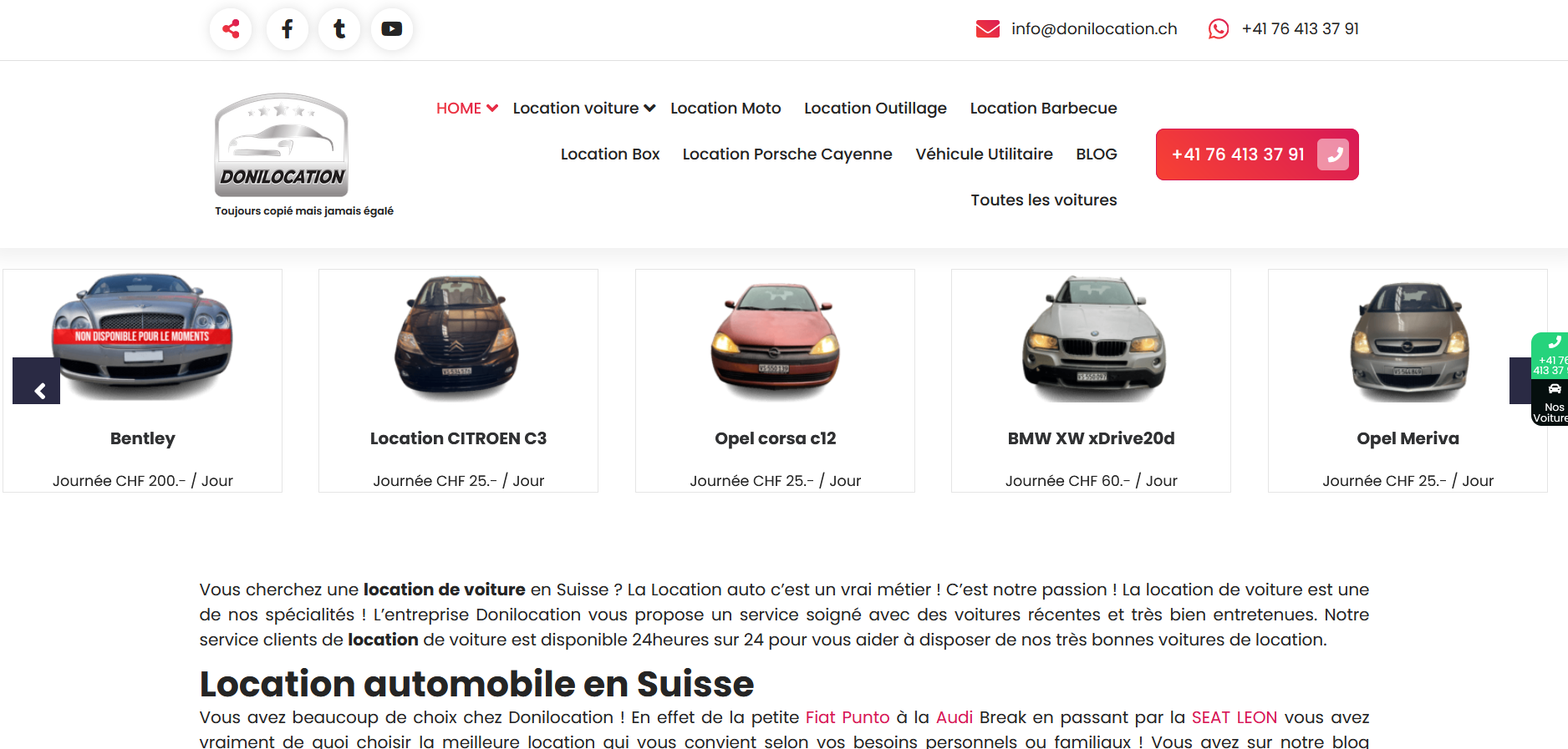 Conseils pour louer une voiture en Suisse
