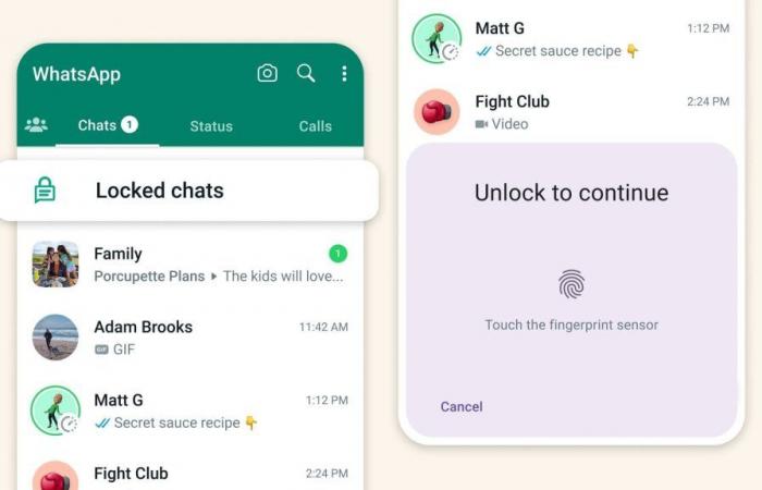 WhatsApp lance les discussions verrouillées pour cacher ses messages