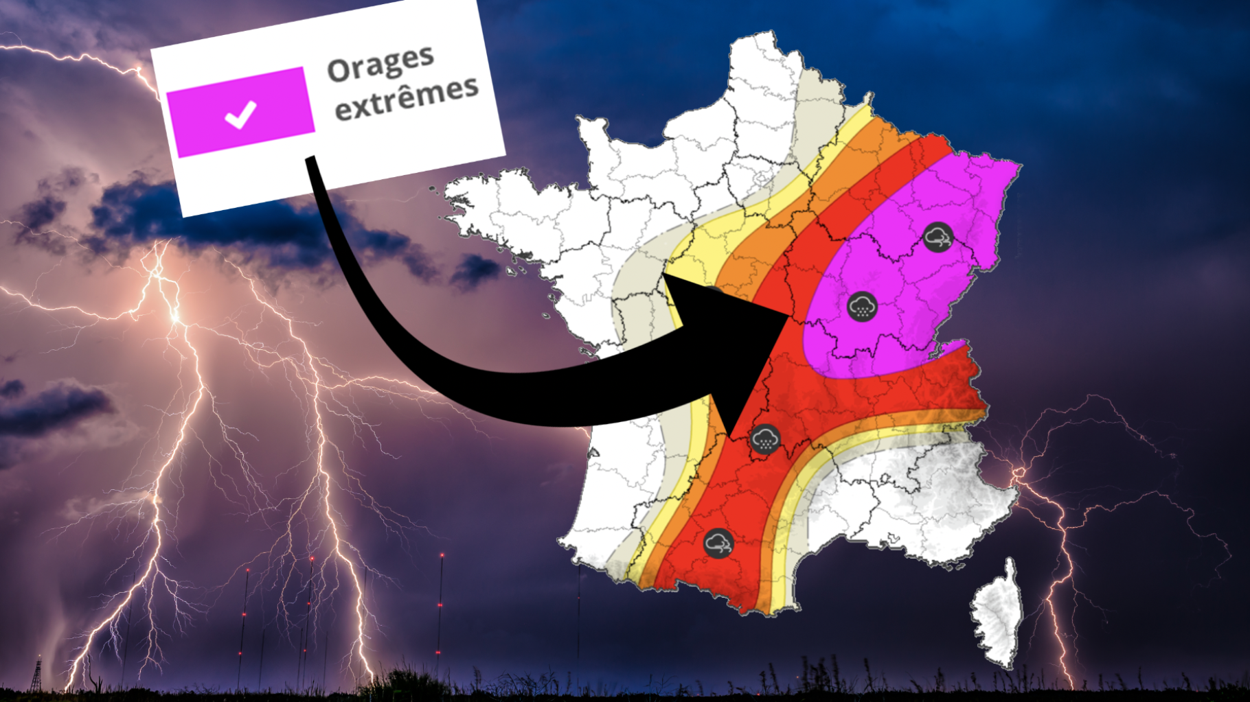 Météo en alerte : L'est de la France sous la menace des orages !
