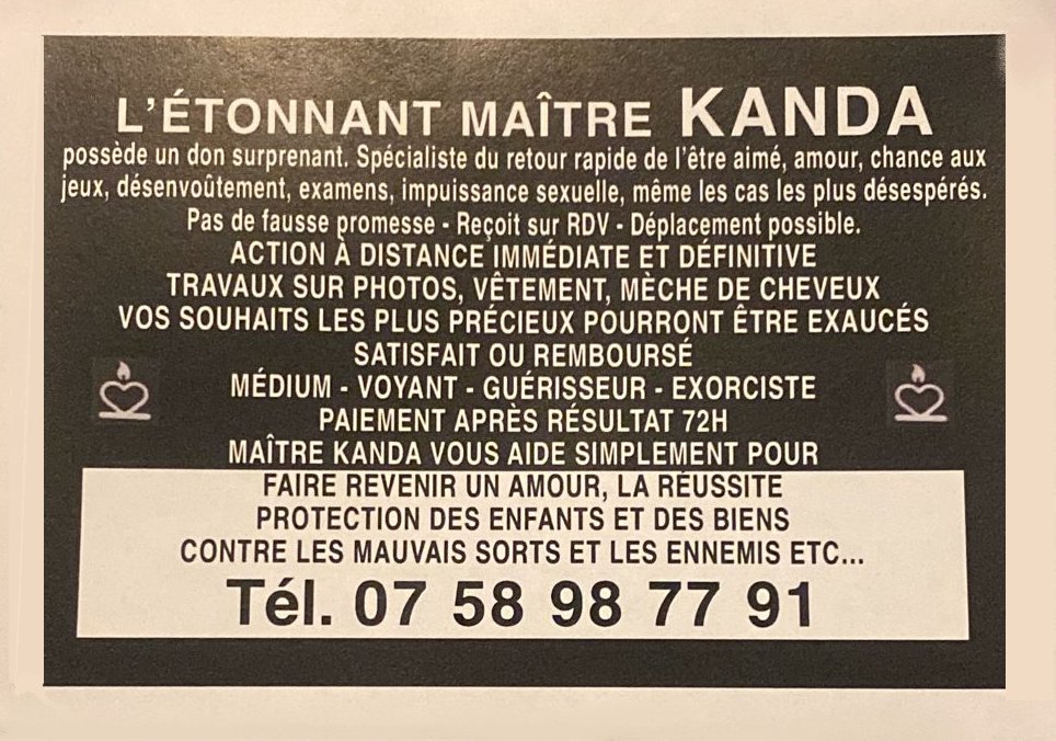 L'étonnant Maître Kanda spécialiste retour affectif Nantes