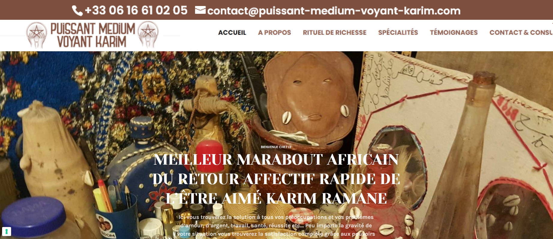 KARIM Marabout Voyant Africain à Montpellier – Retour Affectif, Désenvoûtement & Protection Spirituelle