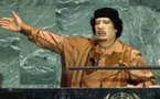 Kadhafi stigmatise les grandes puissances à l'Onu
