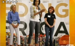 Michelle Obama commet son premier faux-pas