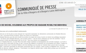 F. Béatse utilise le site Web officiel d’Angers, J.L. Rotureau s’indigne